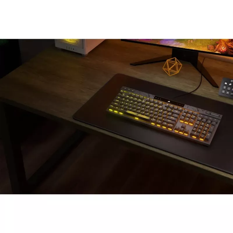 Teclado gaming Corsair K70 MAX USB alemão preto