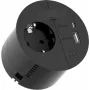 Régua de tomadas Bachmann 938.201 com 1 tomada CEE7/3, 1 USB-A/C 22W, cabo de 2,0 m