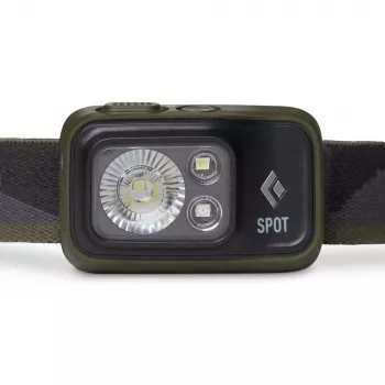 Lanterna frontal Black Diamond Spot 400 – 400 lm, LED, à prova de água IPX8, AAA, alcance 12–100 m, preta