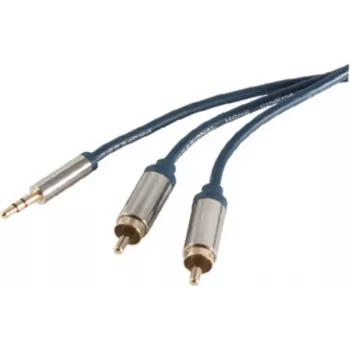 Cabo de áudio 3,5 mm para 2 x RCA ShiverPeaks SP30831-slim