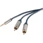 Cabo de áudio 3,5 mm para 2 x RCA ShiverPeaks SP30831-slim