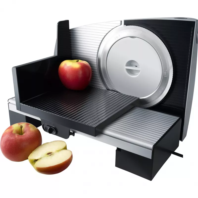 Steba AS 200 - Máquina de cortar fiambre - 110 W - prateado/preto
