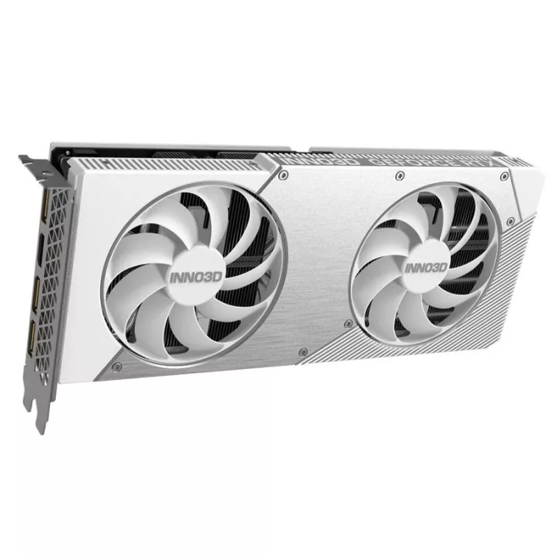Placa gráfica Inno3D GeForce RTX 5060 Ti — 16 GB GDDR7, PCIe 5.0, 448 GB/s, 250 mm, 2 slots, branco