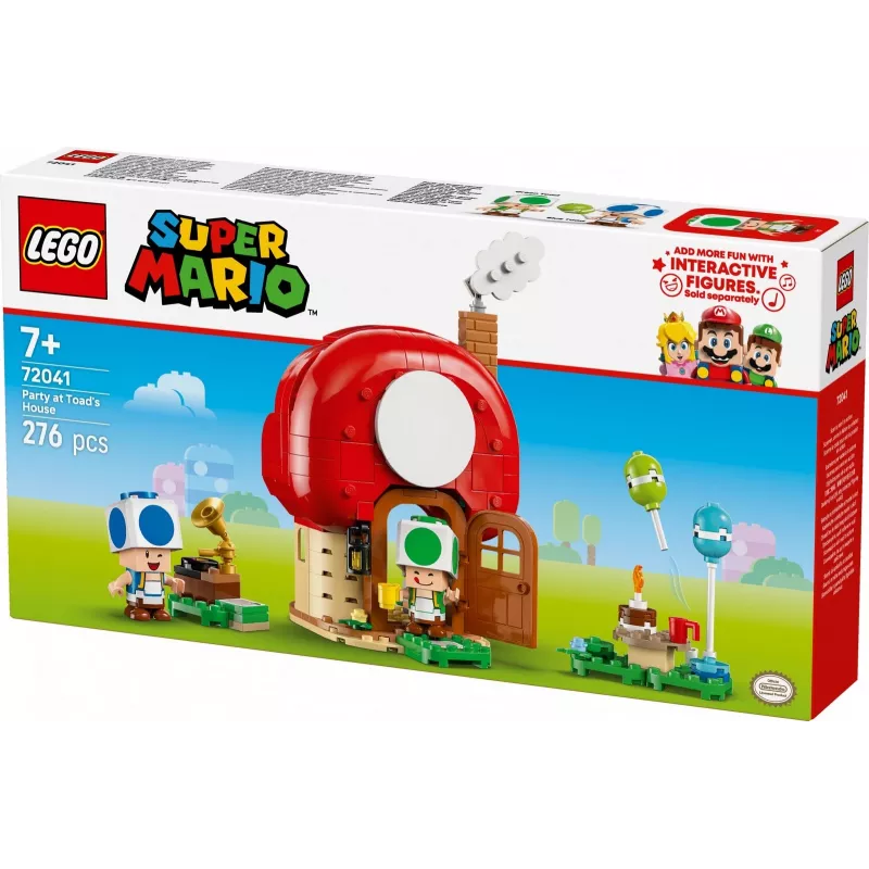 LEGO Super Mario Festa em Casa do Toad conjunto 72041 com funções de jogo interativas