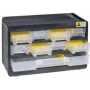 Caixa de arrumação allit VarioPlus Basic 15, 300×190×135 mm, preto/amarelo