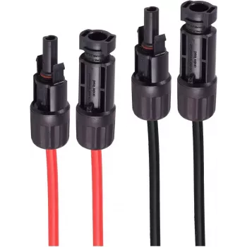 Extensão shiverpeaks ®-PV4, 6 mm², conjunto de 2 vermelho/preto, 5 m (BS02-330516)