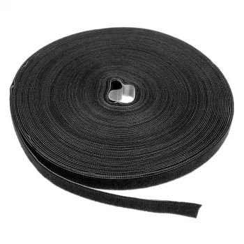 LABEL THE CABLE LTC PRO Roll Strap, rolo de fita adesiva dupla face, 25 m preto