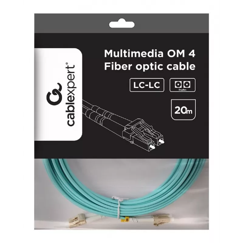 Cabo multimodo duplex OM4 50/125, LC/LC, 20 m