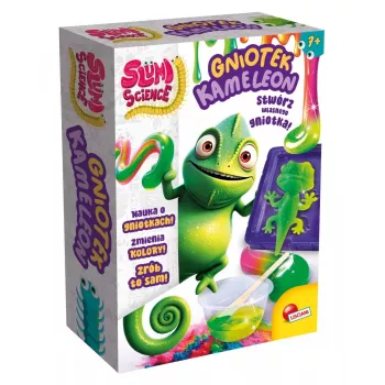 Squeezer educativo Liscianigiochi Slumi Science Camaleão 304-PL110971 – brinquedo científico prático
