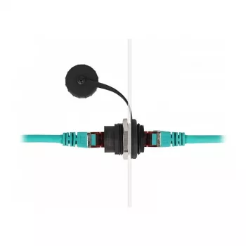 Tomada de encastrar DeLOCK RJ45 Cat.6 com tampa de proteção contra pó