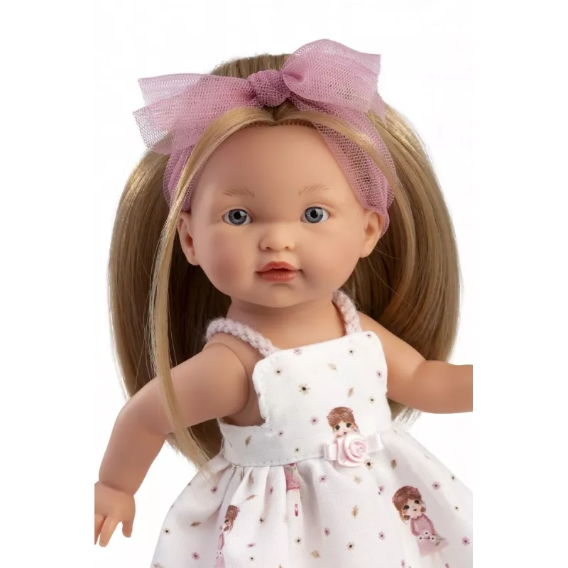 Boneca Llorens Valeria 28 cm – características realistas, corpo macio, cabeça e membros de vinil