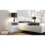 Mesa de cabeceira Topeshop M1 BIEL MAT 2 gaveta(s) branco