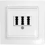 Eltako placa de cobertura TAE tripla para E-Design TAE55E/3-fach (30055836)