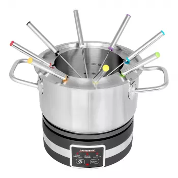 Fondue elétrico Gastroback 42568 1,8 l 8 pessoas preto aço inoxidável