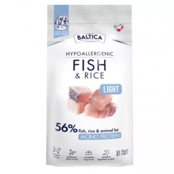 BALTICA Nutraceutic Hypoallergenic Light M Peixe com Arroz - Alimento seco para cães - 3 kg