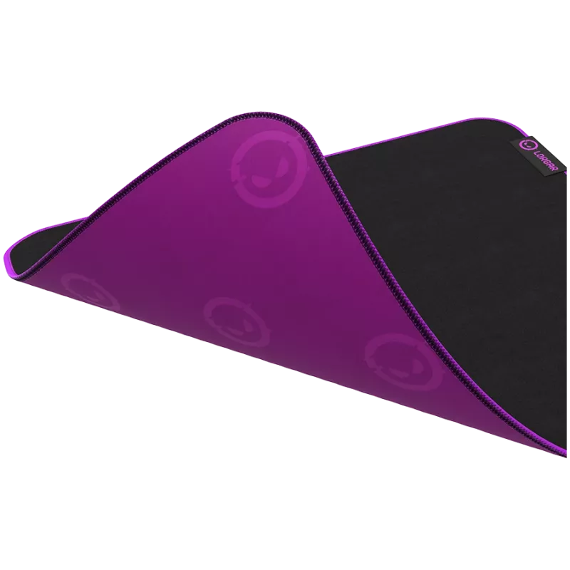 Tapete de rato gaming Lorgar LRG-GMP313 preto roxo 360x300mm