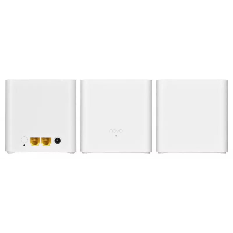 Sistema Mesh WLAN TENDA EX3-3, pack de 3, Dualband 2,4/5 GHz, Wi‑Fi 6, até 1201+300 Mbit/s, 2 antenas internas, WPA3