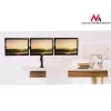 Suporte de mesa para monitor MACLEAN MC-691 para 3 monitores – ajustável em altura e inclinável