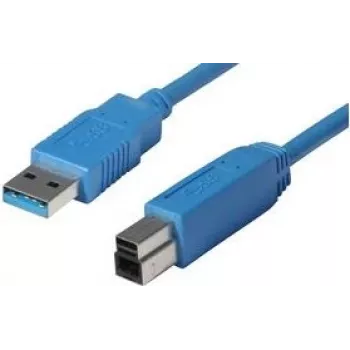shiverpeaks BASIC-S cabo USB 3.0, ficha A - ficha B 0,5 m, cabo e fichas: azul, duplamente blindado, máx. (BS77030)