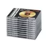 Caixa dupla Jewel Case para CD Hama standard, pack de 10 2 discos transparente