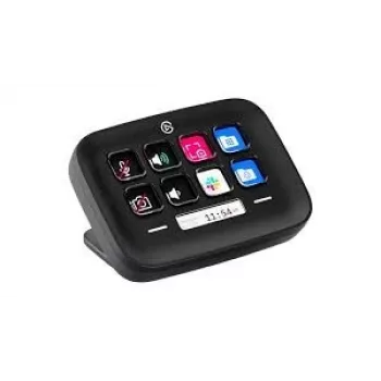 Stream Deck Elgato Neo preto 10GBJ9911 — teclas personalizáveis para atalhos e macros