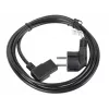 Cabo de alimentação LANBERG CA-C13C-12CC-0018-BK, 2 m, conector fêmea C13 para CEE7/7, preto, C13 angular