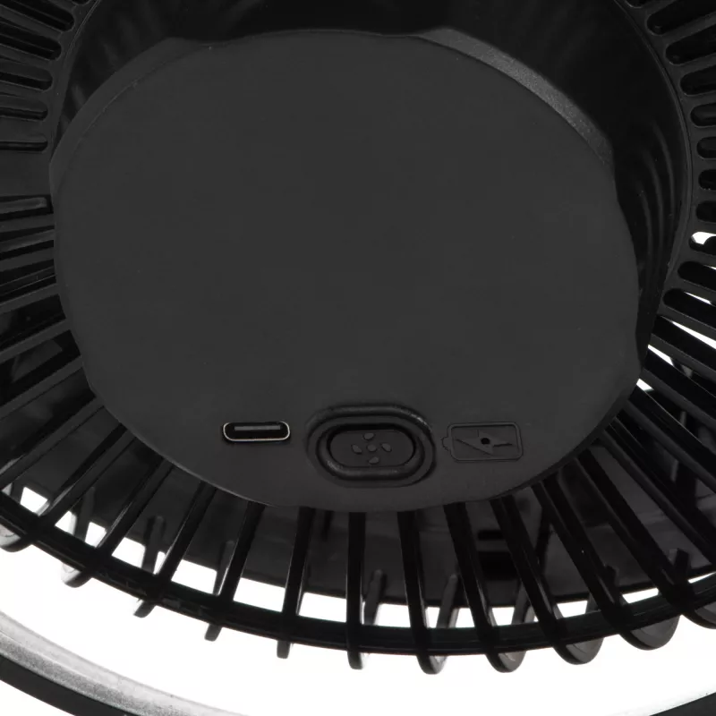 Ventilador de mesa com clipe recarregável Adler | AD 7342 | Ventilador de mesa | Preto | Diâmetro 15,5 cm | Número de velocidades 3 | Oscilação | 5 W