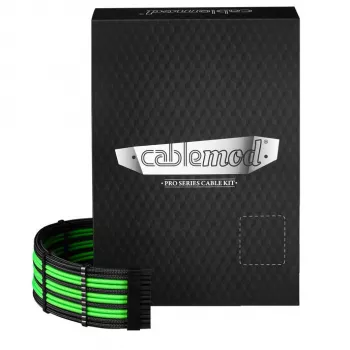 Kit de cabos CableMod 12V-2x6 12VHPWR ModMesh C-Series Pro para alimentação PCIe CM-PCSR-16X2KIT-NKKLG-R-SS