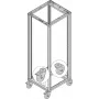 SCHROFF rodízios giratórios - CONJUNTO RODÍZIOS GIRATÓRIOS 400KG 125D 4X (27230069)