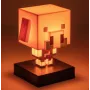 Candeeiro de mesa Paladone Icon Light PP14431MCF Piglin LED, decorativo com design gaming
