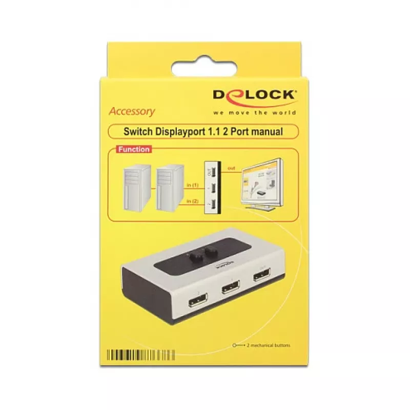 Comutador de vídeo DeLOCK 87668 DisplayPort