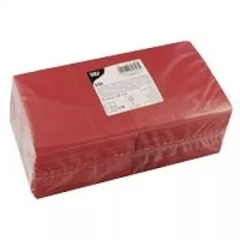 PAPSTAR GUARDANAPO 25X25CM vermelho (82898)
