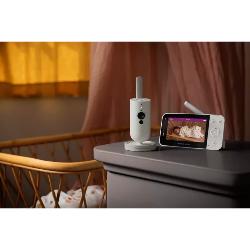 Philips AVENT SCD953/26 Intercomunicador de vídeo para bebé 400 m Wi-Fi cinzento, branco