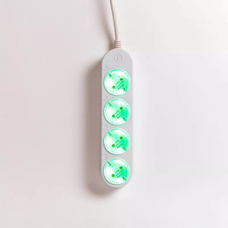Régua de tomadas Smart 12A Shelly Power Strip 4 Gen4 Zigbee/Matter