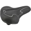Sela de bicicleta FISCHER Sela de bicicleta de passeio elastómero preto/branco com adaptação corporal ideal