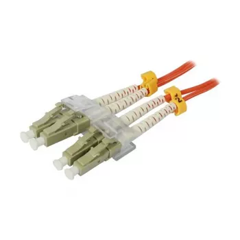 Cabo patch de fibra ótica 2 fibras 7,5 m LC-LC - 50/125 µm - OM2 - AD=2 mm - Synergy 21