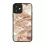 Capa de proteção iKins para Apple iPhone 12 mini — padrão de mármore rosa, ajuste fino