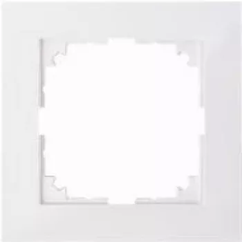 Placa de parede/Tampa de interruptor Merten MEG4010-3619 — branco, termoplástico, sem parafusos, embalagem individual