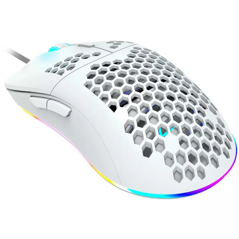 Rato gaming CANYON Puncher GM-11, com 7 botões programáveis, sensor ótico Pixart 3519, 4 níveis de DPI até 4200, 5 milhões de cliques de durabilidade, cabo Ultraweave de 1,65 m, patins de PTFE