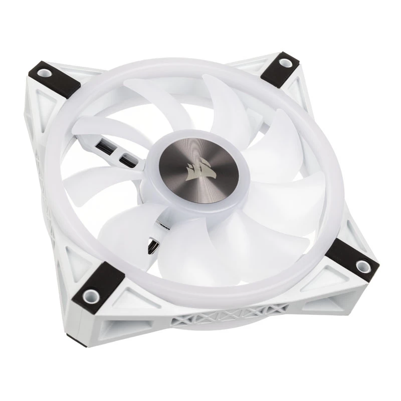 Ventoinha de caixa Corsair iCUE QL120 120mm ARGB - branco