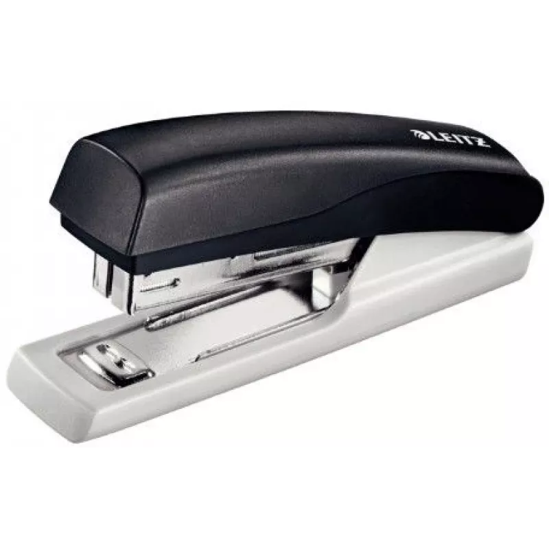 Agrafador Leitz NeXXt 5517, 10 folhas, 10 folhas, preto, prateado, plástico, 80 g/m², carregamento superior, integrado