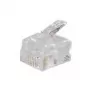 shiverpeaks BASIC-S ficha modular RJ11, não blindada para cabo redondo, 6 pólos, 4 contactos ocupados, banhada a ouro (BS72040-R100)