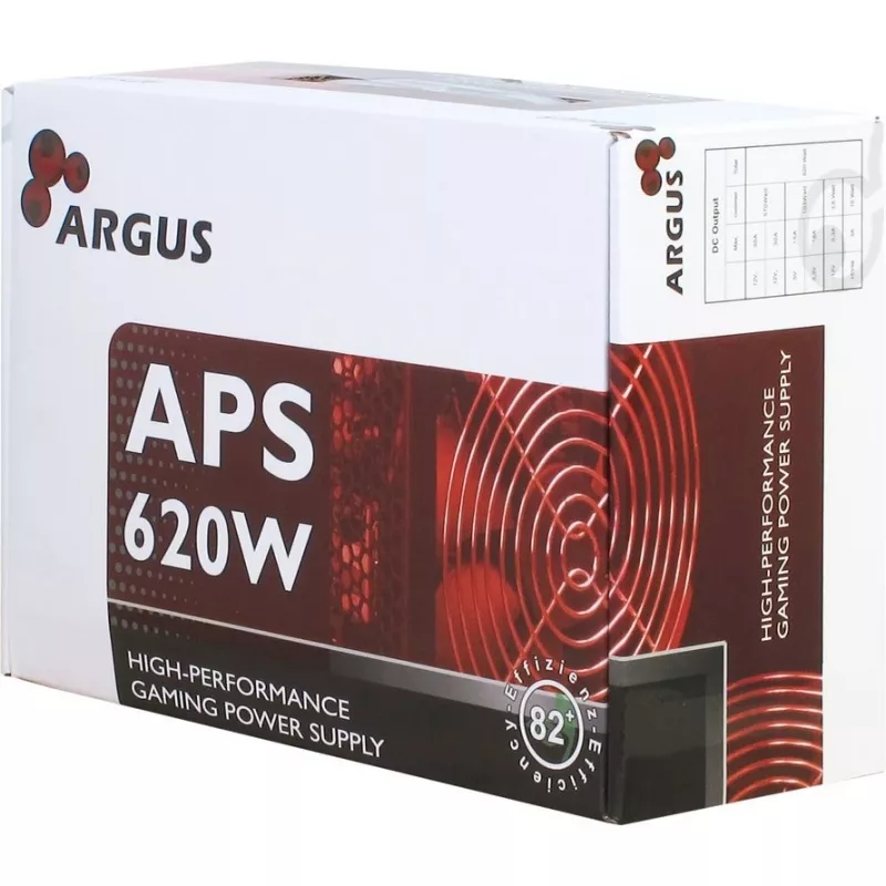 Fonte de alimentação Inter-Tech Argus APS 620 W 20+4 pin ATX ATX preto
