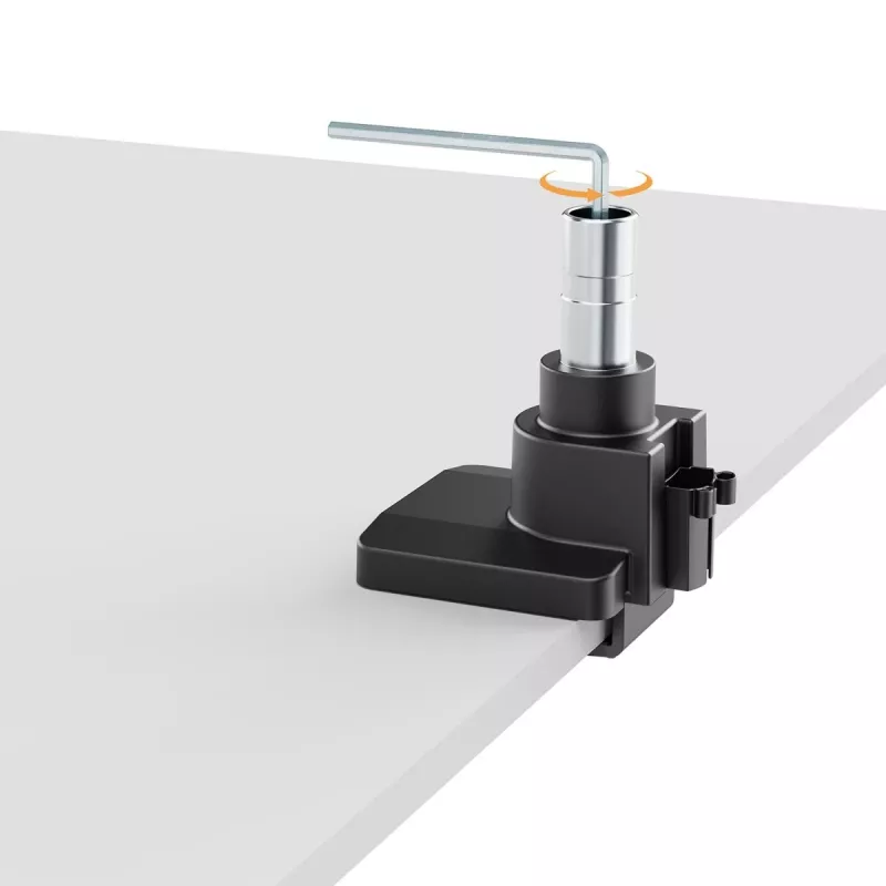 Suporte de monitor de braço duplo Maclean MC-968 com mola a gás 17-57 27 kg carga pesada estável totalmente articulado suporte VESA máx. 200x200