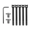 Organizador de cabos para secretária MACLEAN MC-105 W – aço, branco, carga máx. 5 kg, adequado para espessura de mesa 0,5–50 mm