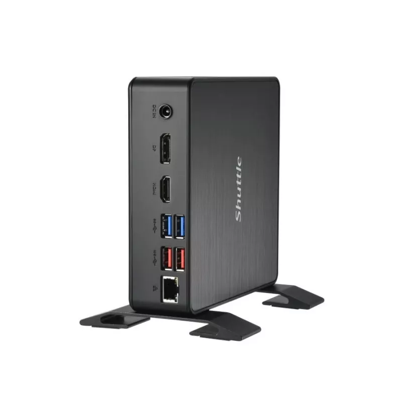 Shuttle XPC Nano PC NC40U, Intel Celeron 7305U, 1x HDMI, 1x DP, 1x USB-C/DP, 6x USB3.2, 1x baía de 2,5