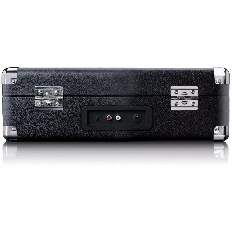 Lenco TT-115 gira-discos de correia, Bluetooth, USB-A, saída de auscultadores de 3,5 mm, 4 W RMS, 33/45/78 rpm, preto