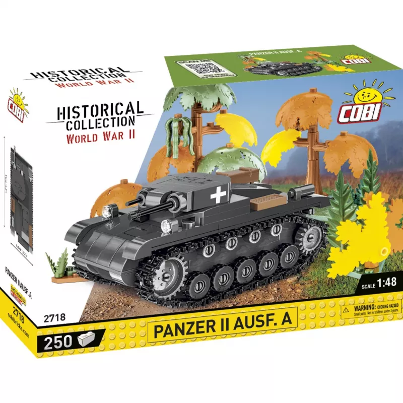 Conjunto de construção Cobi Panzer II Ausf. A — 250 peças, preto