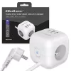 Power Cube QOLTEC 52547 Régua de tomadas 3×tomadas AC, 2×USB-A, 1×USB-C PD 20W