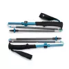 Bastões de trekking Black Diamond Distance Carbon FLZ, ajustáveis 110–125 cm, haste de carbono, dobráveis, 3 partes, 336 g